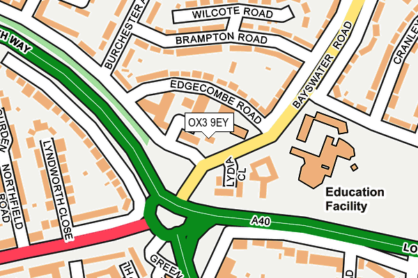 OX3 9EY map - OS OpenMap – Local (Ordnance Survey) OX3 9EY map - OS OpenMap – Local (Ordnance Survey)