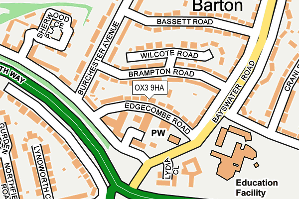 OX3 9HA map - OS OpenMap – Local (Ordnance Survey) OX3 9HA map - OS OpenMap – Local (Ordnance Survey)