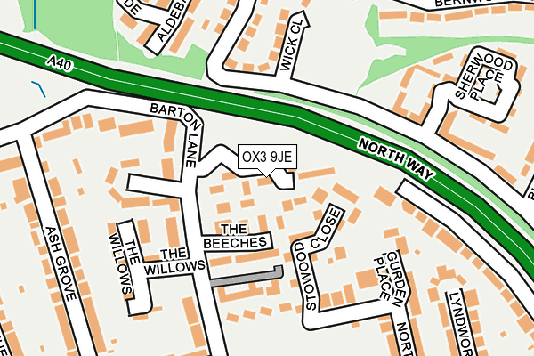 OX3 9JE map - OS OpenMap – Local (Ordnance Survey) OX3 9JE map - OS OpenMap – Local (Ordnance Survey)