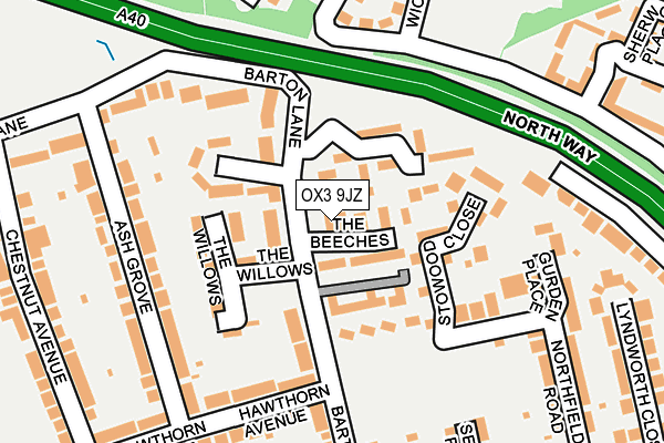 OX3 9JZ map - OS OpenMap – Local (Ordnance Survey) OX3 9JZ map - OS OpenMap – Local (Ordnance Survey)