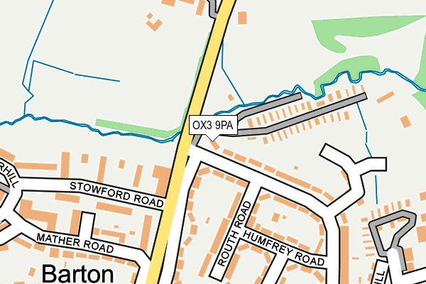 OX3 9PA map - OS OpenMap – Local (Ordnance Survey) OX3 9PA map - OS OpenMap – Local (Ordnance Survey)
