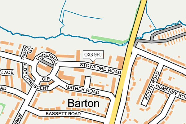 OX3 9PJ map - OS OpenMap – Local (Ordnance Survey)