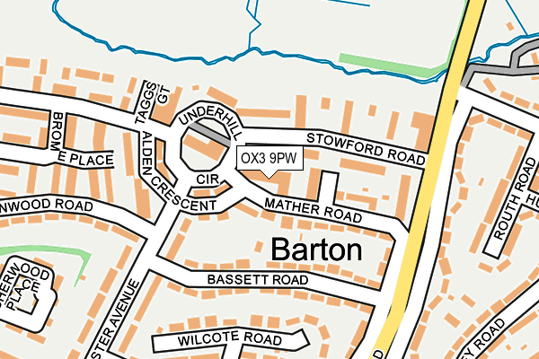 OX3 9PW map - OS OpenMap – Local (Ordnance Survey) OX3 9PW map - OS OpenMap – Local (Ordnance Survey)