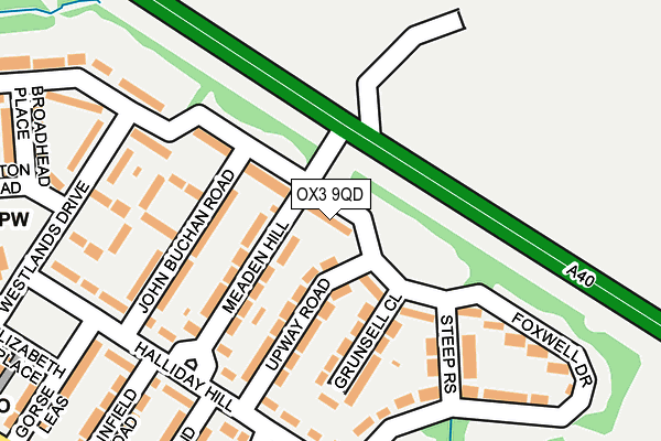 OX3 9QD map - OS OpenMap – Local (Ordnance Survey) OX3 9QD map - OS OpenMap – Local (Ordnance Survey)