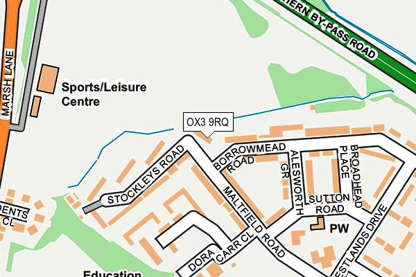 OX3 9RQ map - OS OpenMap – Local (Ordnance Survey) OX3 9RQ map - OS OpenMap – Local (Ordnance Survey)