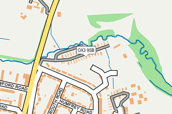 OX3 9SB map - OS OpenMap – Local (Ordnance Survey) OX3 9SB map - OS OpenMap – Local (Ordnance Survey)