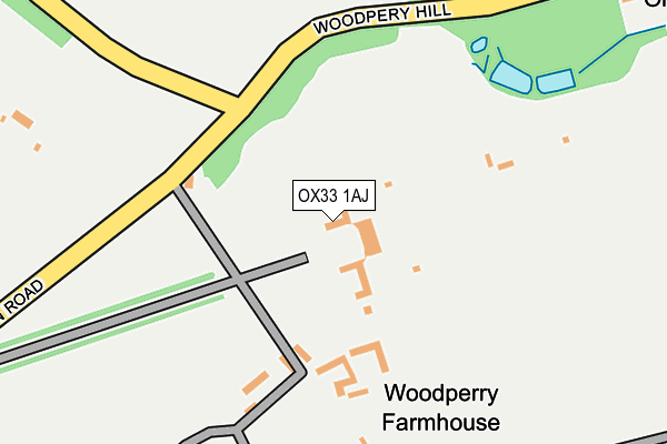 OX33 1AJ map - OS OpenMap – Local (Ordnance Survey) OX33 1AJ map - OS OpenMap – Local (Ordnance Survey)