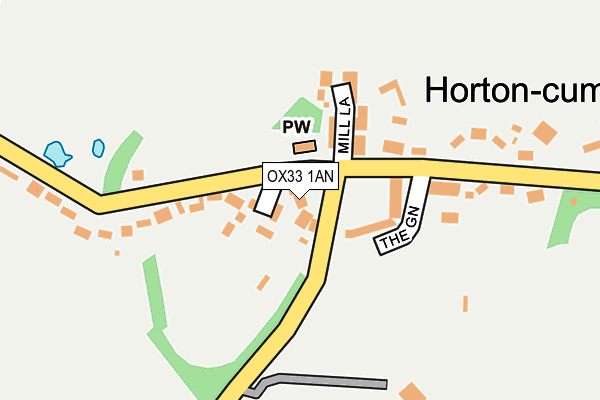 OX33 1AN map - OS OpenMap – Local (Ordnance Survey) OX33 1AN map - OS OpenMap – Local (Ordnance Survey)