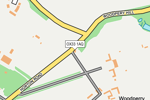 OX33 1AQ map - OS OpenMap – Local (Ordnance Survey) OX33 1AQ map - OS OpenMap – Local (Ordnance Survey)