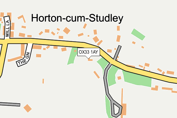 OX33 1AY map - OS OpenMap – Local (Ordnance Survey) OX33 1AY map - OS OpenMap – Local (Ordnance Survey)