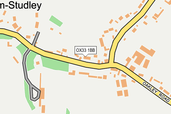 OX33 1BB map - OS OpenMap – Local (Ordnance Survey) OX33 1BB map - OS OpenMap – Local (Ordnance Survey)