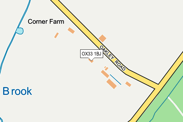 OX33 1BJ map - OS OpenMap – Local (Ordnance Survey)