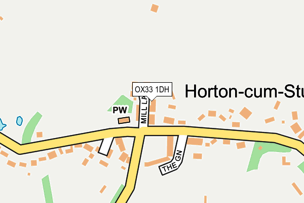OX33 1DH map - OS OpenMap – Local (Ordnance Survey) OX33 1DH map - OS OpenMap – Local (Ordnance Survey)