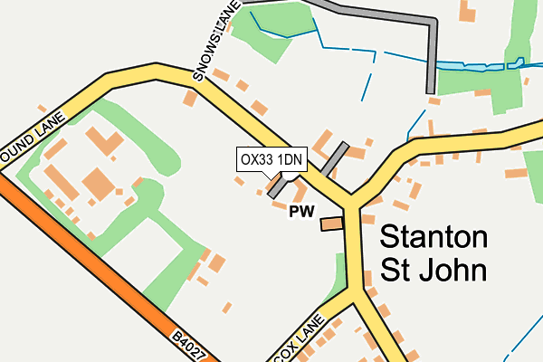 OX33 1DN map - OS OpenMap – Local (Ordnance Survey) OX33 1DN map - OS OpenMap – Local (Ordnance Survey)