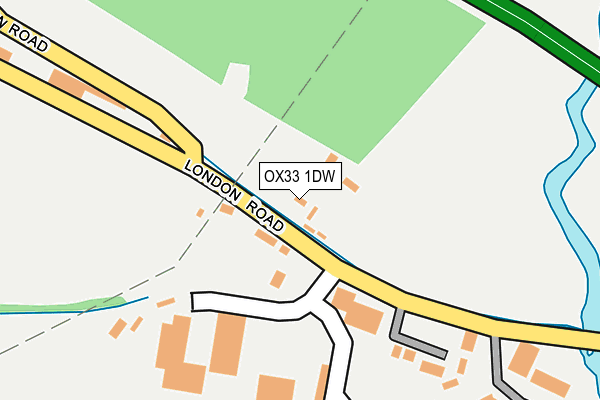 OX33 1DW map - OS OpenMap – Local (Ordnance Survey) OX33 1DW map - OS OpenMap – Local (Ordnance Survey)