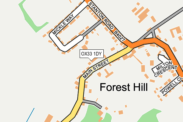 OX33 1DY map - OS OpenMap – Local (Ordnance Survey) OX33 1DY map - OS OpenMap – Local (Ordnance Survey)