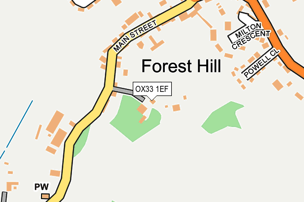 OX33 1EF map - OS OpenMap – Local (Ordnance Survey) OX33 1EF map - OS OpenMap – Local (Ordnance Survey)
