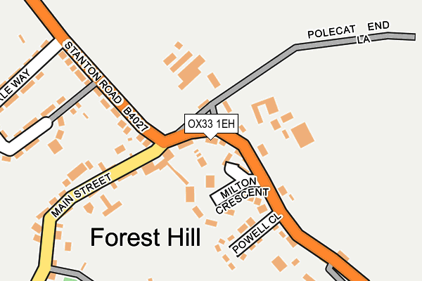 OX33 1EH map - OS OpenMap – Local (Ordnance Survey) OX33 1EH map - OS OpenMap – Local (Ordnance Survey)
