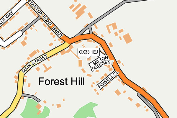 OX33 1EJ map - OS OpenMap – Local (Ordnance Survey) OX33 1EJ map - OS OpenMap – Local (Ordnance Survey)
