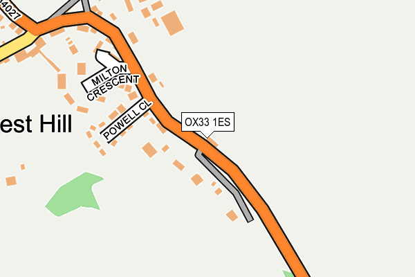 OX33 1ES map - OS OpenMap – Local (Ordnance Survey) OX33 1ES map - OS OpenMap – Local (Ordnance Survey)