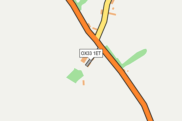 OX33 1ET map - OS OpenMap – Local (Ordnance Survey) OX33 1ET map - OS OpenMap – Local (Ordnance Survey)
