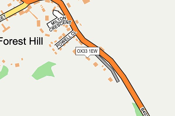 OX33 1EW map - OS OpenMap – Local (Ordnance Survey) OX33 1EW map - OS OpenMap – Local (Ordnance Survey)