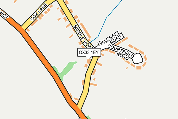 OX33 1EY map - OS OpenMap – Local (Ordnance Survey) OX33 1EY map - OS OpenMap – Local (Ordnance Survey)