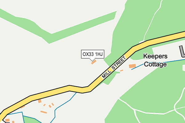 OX33 1HJ map - OS OpenMap – Local (Ordnance Survey) OX33 1HJ map - OS OpenMap – Local (Ordnance Survey)