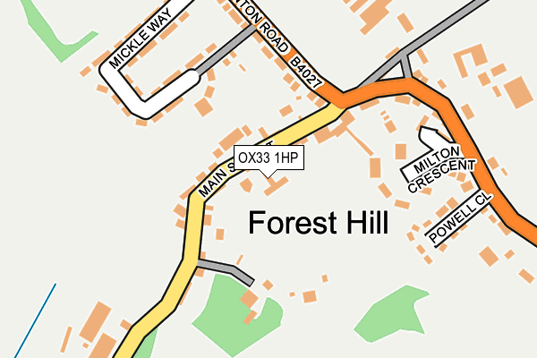 OX33 1HP map - OS OpenMap – Local (Ordnance Survey) OX33 1HP map - OS OpenMap – Local (Ordnance Survey)