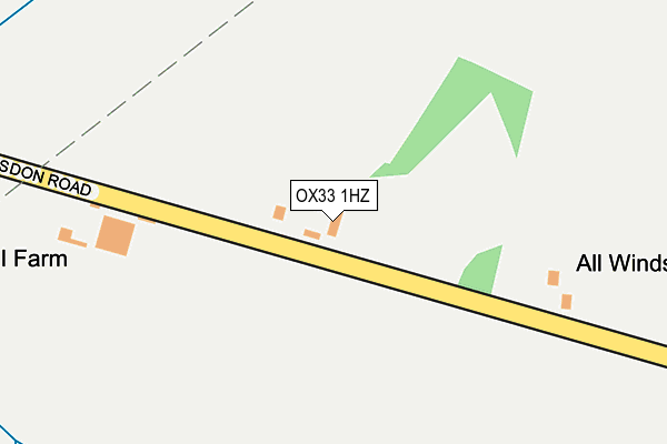 OX33 1HZ map - OS OpenMap – Local (Ordnance Survey) OX33 1HZ map - OS OpenMap – Local (Ordnance Survey)