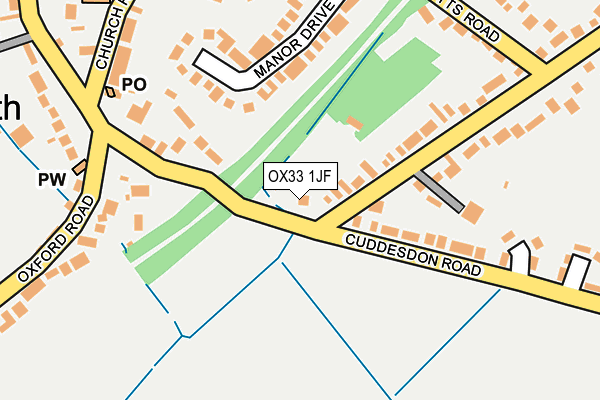 OX33 1JF map - OS OpenMap – Local (Ordnance Survey) OX33 1JF map - OS OpenMap – Local (Ordnance Survey)