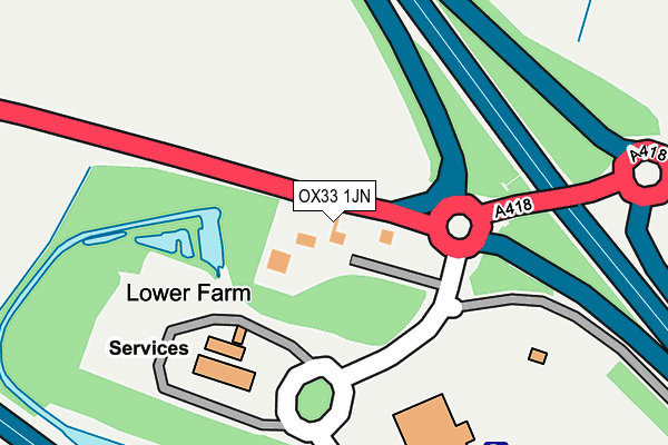 OX33 1JN map - OS OpenMap – Local (Ordnance Survey) OX33 1JN map - OS OpenMap – Local (Ordnance Survey)