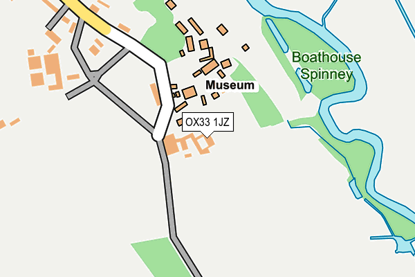 OX33 1JZ map - OS OpenMap – Local (Ordnance Survey) OX33 1JZ map - OS OpenMap – Local (Ordnance Survey)