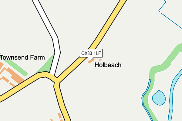 OX33 1LF map - OS OpenMap – Local (Ordnance Survey) OX33 1LF map - OS OpenMap – Local (Ordnance Survey)