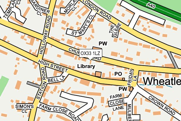 OX33 1LZ map - OS OpenMap – Local (Ordnance Survey) OX33 1LZ map - OS OpenMap – Local (Ordnance Survey)
