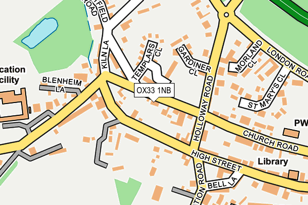 OX33 1NB map - OS OpenMap – Local (Ordnance Survey) OX33 1NB map - OS OpenMap – Local (Ordnance Survey)