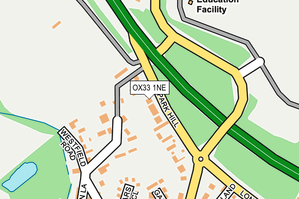 OX33 1NE map - OS OpenMap – Local (Ordnance Survey) OX33 1NE map - OS OpenMap – Local (Ordnance Survey)