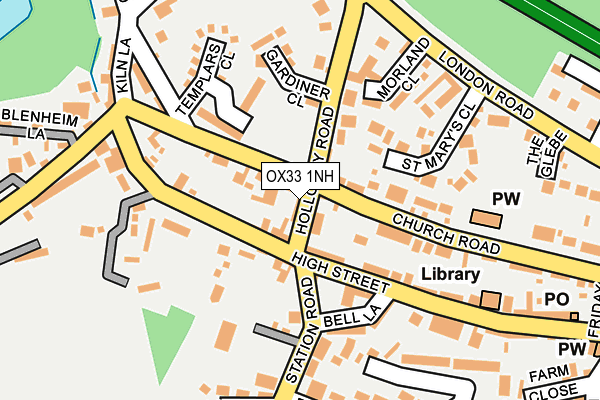 OX33 1NH map - OS OpenMap – Local (Ordnance Survey) OX33 1NH map - OS OpenMap – Local (Ordnance Survey)