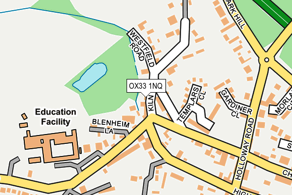 OX33 1NQ map - OS OpenMap – Local (Ordnance Survey) OX33 1NQ map - OS OpenMap – Local (Ordnance Survey)