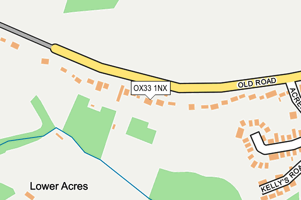 OX33 1NX map - OS OpenMap – Local (Ordnance Survey) OX33 1NX map - OS OpenMap – Local (Ordnance Survey)