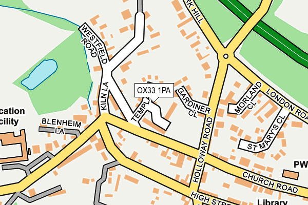 OX33 1PA map - OS OpenMap – Local (Ordnance Survey) OX33 1PA map - OS OpenMap – Local (Ordnance Survey)