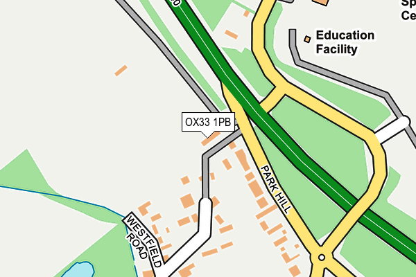 OX33 1PB map - OS OpenMap – Local (Ordnance Survey) OX33 1PB map - OS OpenMap – Local (Ordnance Survey)