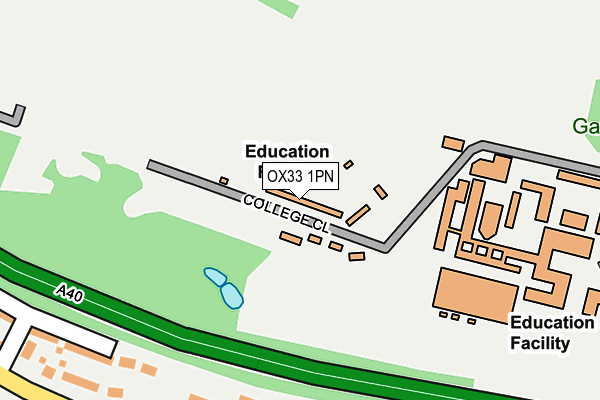 OX33 1PN map - OS OpenMap – Local (Ordnance Survey) OX33 1PN map - OS OpenMap – Local (Ordnance Survey)
