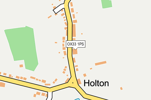 OX33 1PS map - OS OpenMap – Local (Ordnance Survey) OX33 1PS map - OS OpenMap – Local (Ordnance Survey)