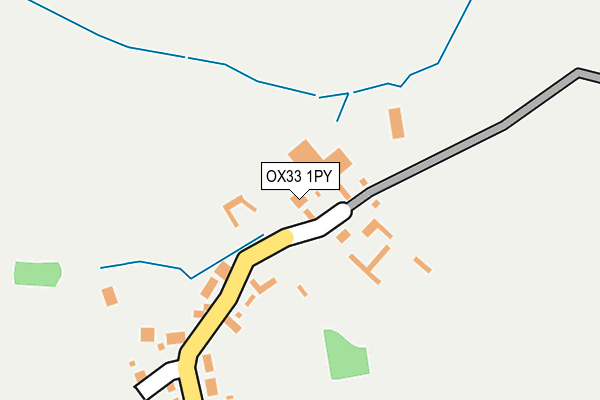 OX33 1PY map - OS OpenMap – Local (Ordnance Survey) OX33 1PY map - OS OpenMap – Local (Ordnance Survey)