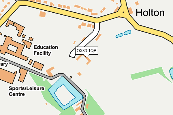 OX33 1QB map - OS OpenMap – Local (Ordnance Survey) OX33 1QB map - OS OpenMap – Local (Ordnance Survey)
