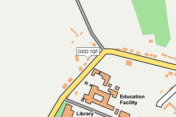 OX33 1QF map - OS OpenMap – Local (Ordnance Survey) OX33 1QF map - OS OpenMap – Local (Ordnance Survey)