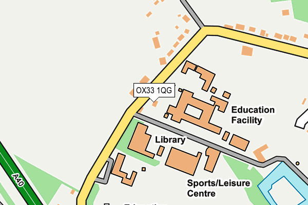 OX33 1QG map - OS OpenMap – Local (Ordnance Survey) OX33 1QG map - OS OpenMap – Local (Ordnance Survey)