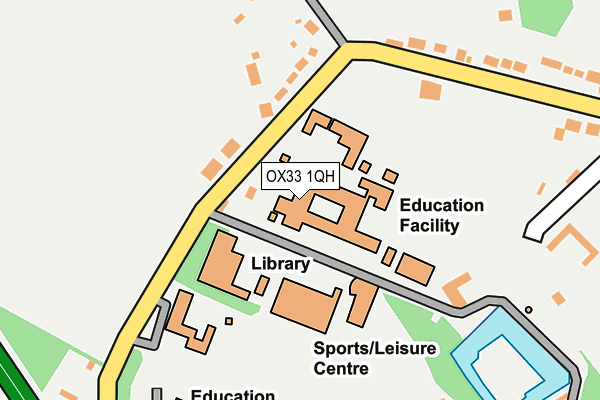 OX33 1QH map - OS OpenMap – Local (Ordnance Survey) OX33 1QH map - OS OpenMap – Local (Ordnance Survey)