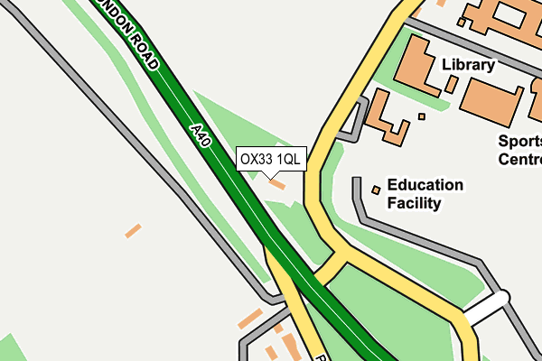 OX33 1QL map - OS OpenMap – Local (Ordnance Survey)